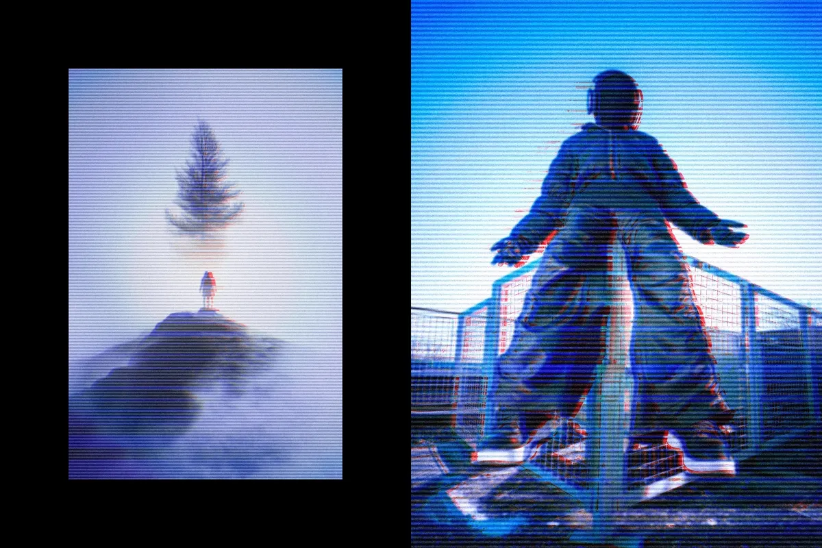 CRT Stripes Photo Effect