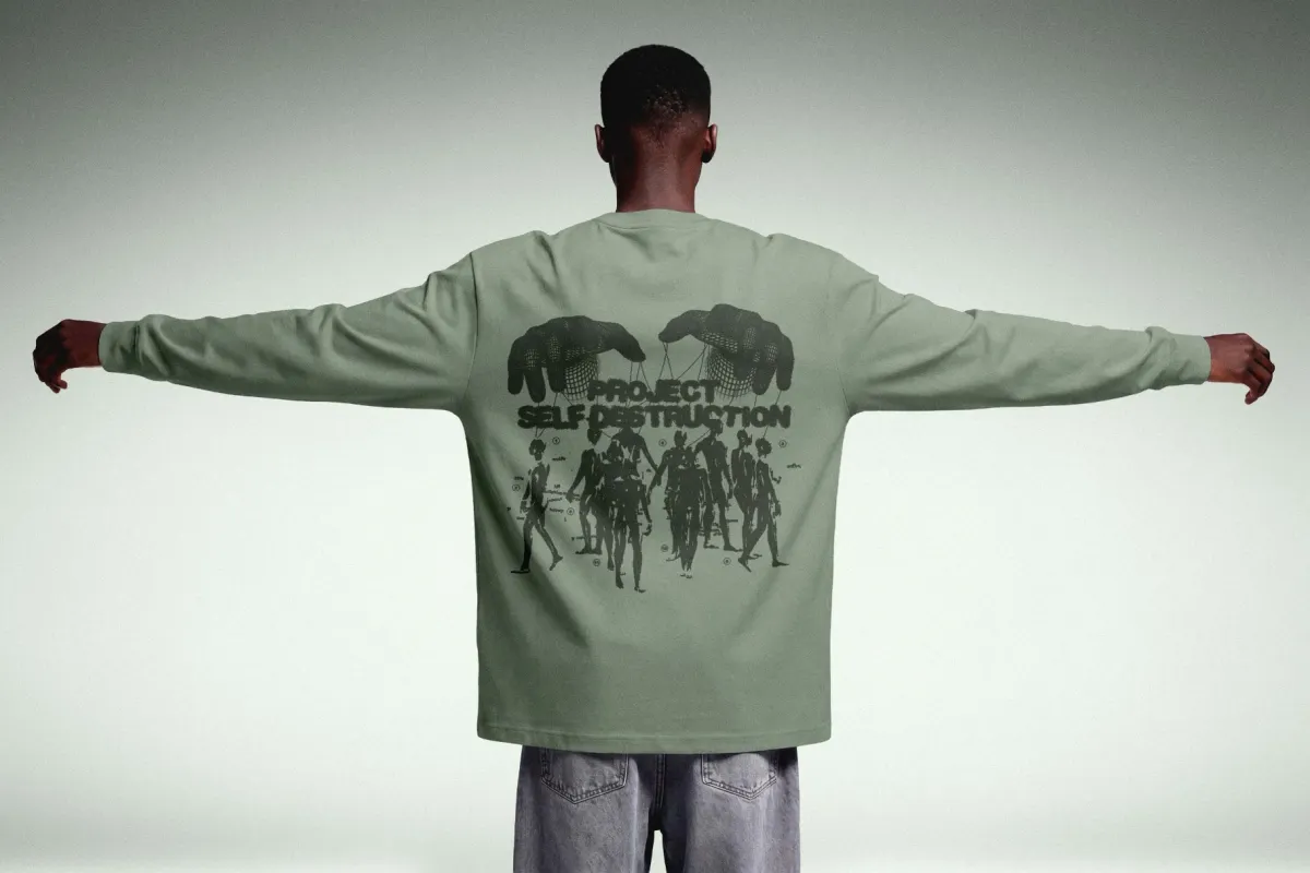 Back Print Longsleeve Mockup