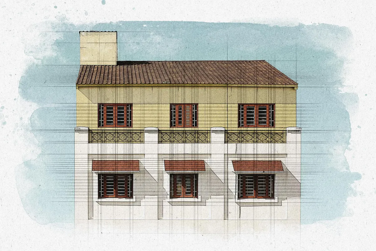 Architect Watercolor Sketch Effect