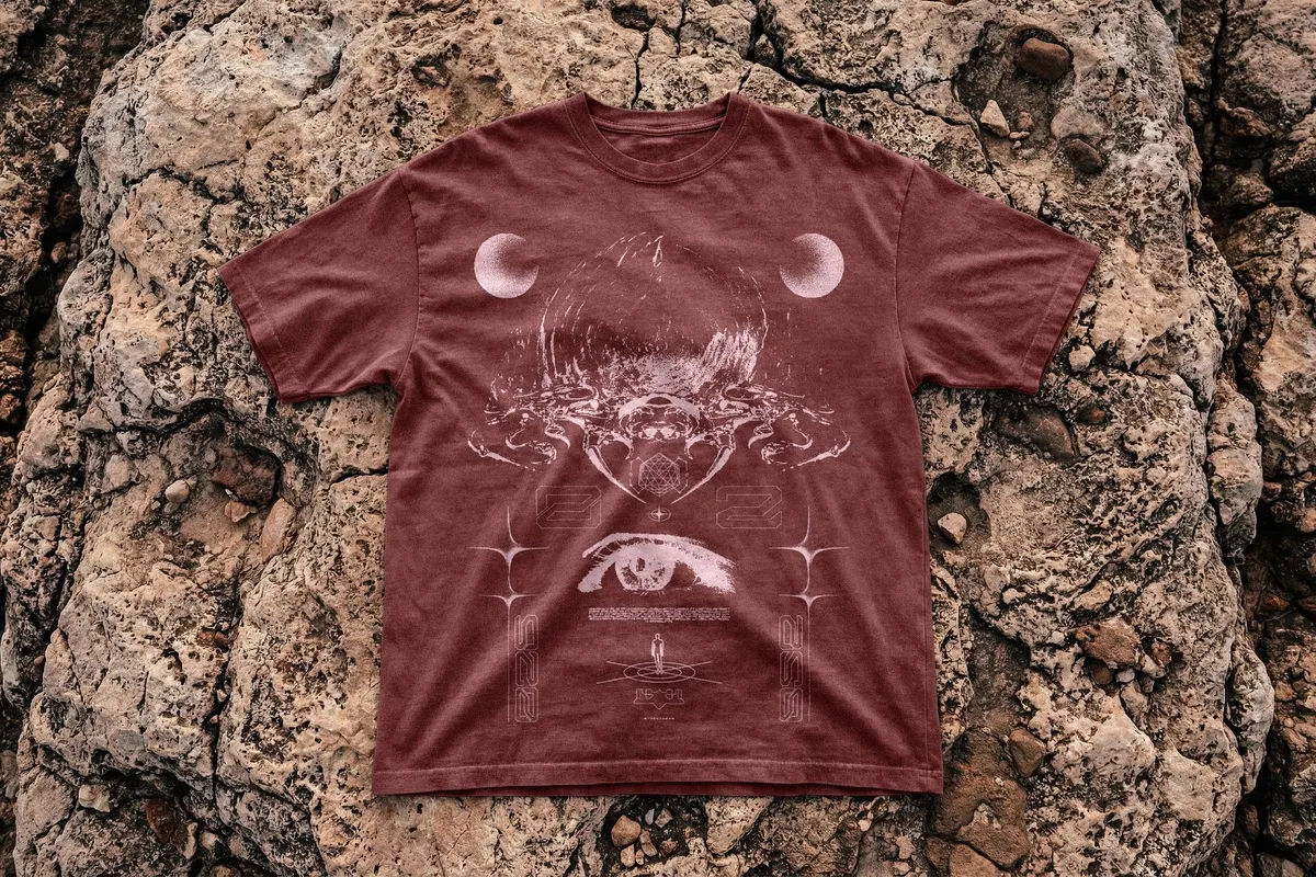T-Shirt Mockup on Stone