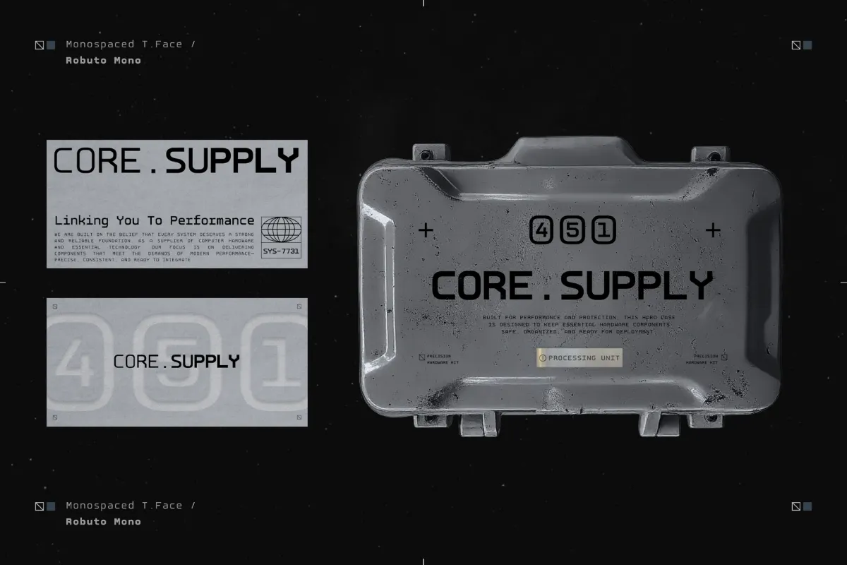 GC Robuto Mono - Tech Monospace Font