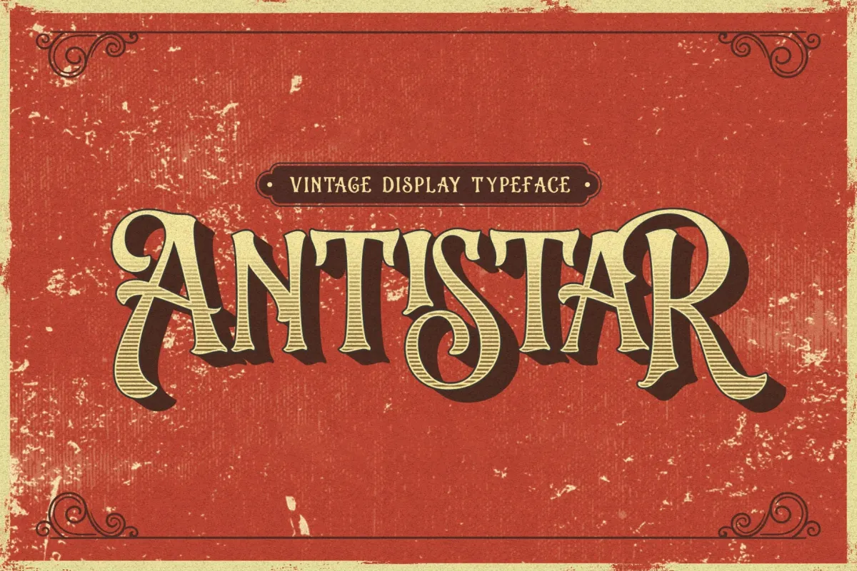 Antistar - Vintage Display Font