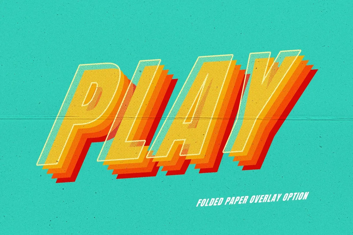 Playful 3D Text Effect