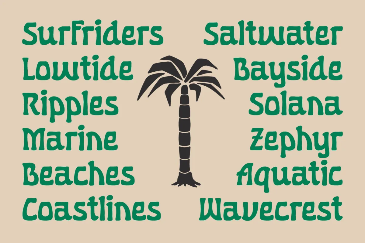 Sunwave - Vintage Surf Display Font