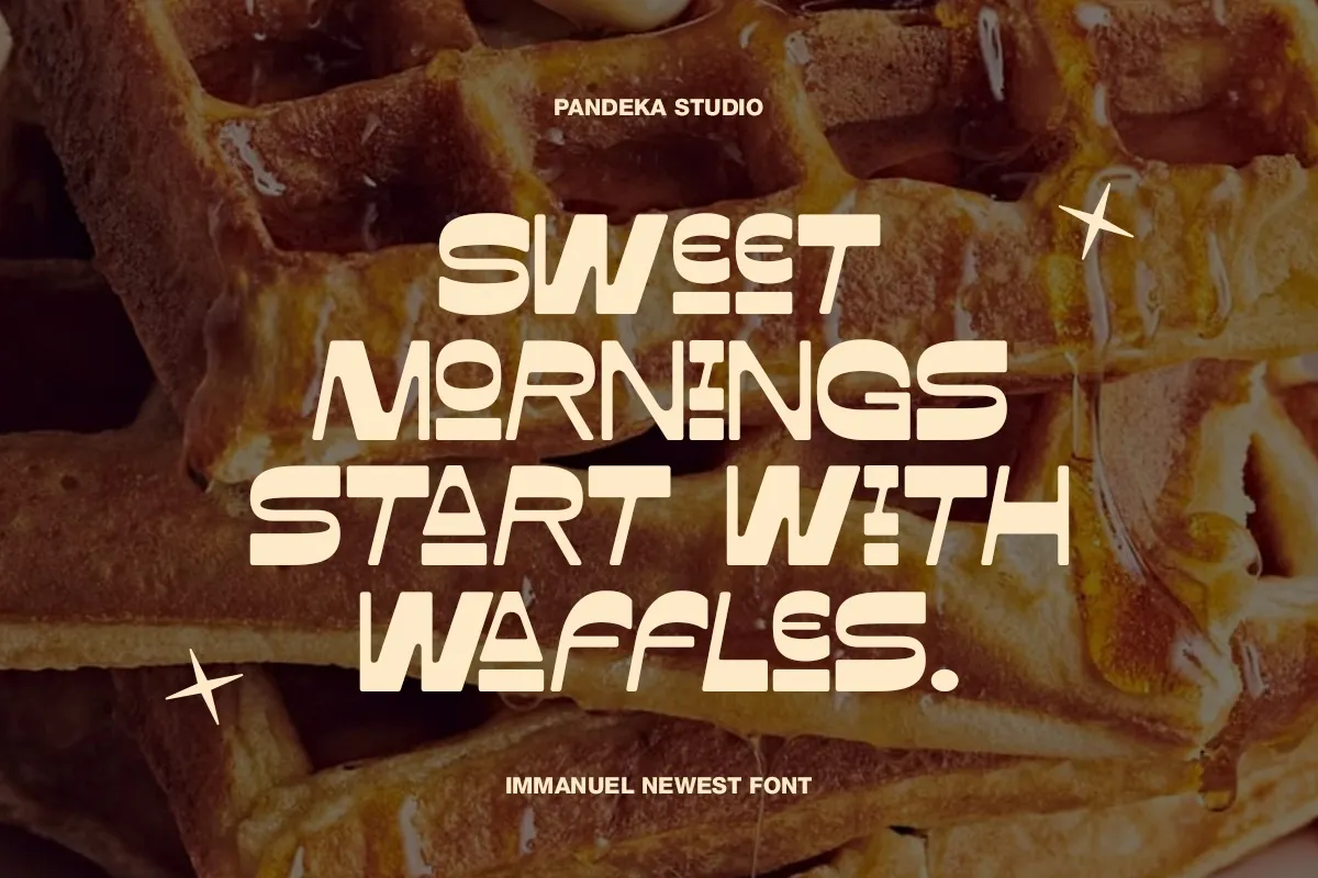 Immanuel - Retro Reverse Food Font