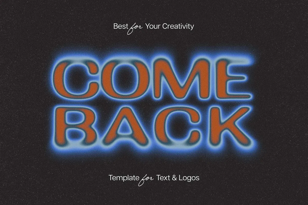 Come Back Text Effect