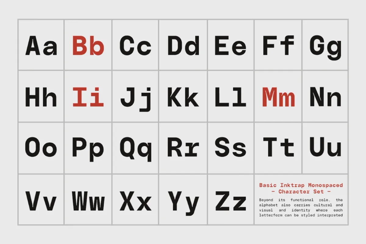 GC Basic Inktrap - Variable Monospace Font