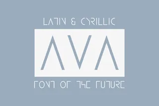 Ava - Space Tech Font