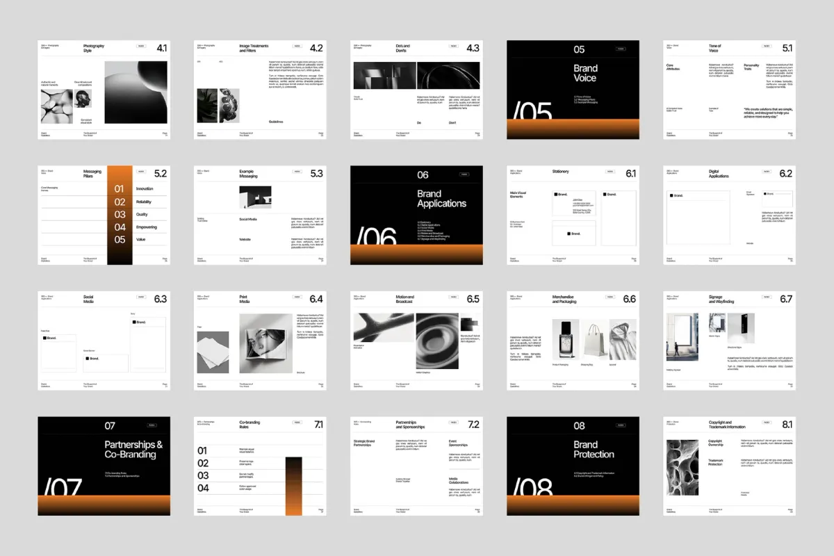 Greega - Modern Brand Guidelines Template