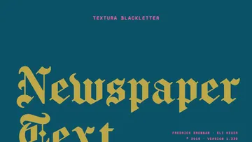 Newspaper Text - Free Textura Blackletter Font