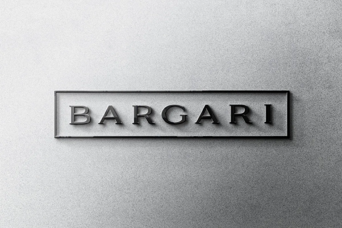 Cast-Metal Logo Wall Mockup