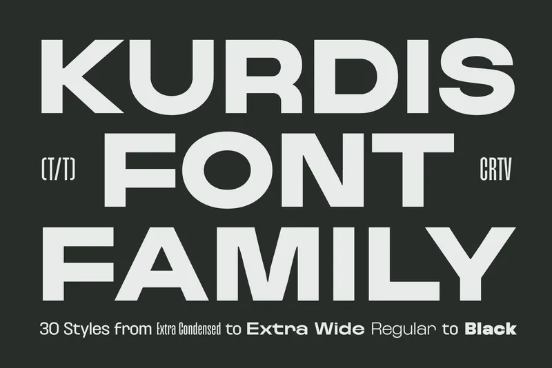 Kurdis - Bold Display Sans Family