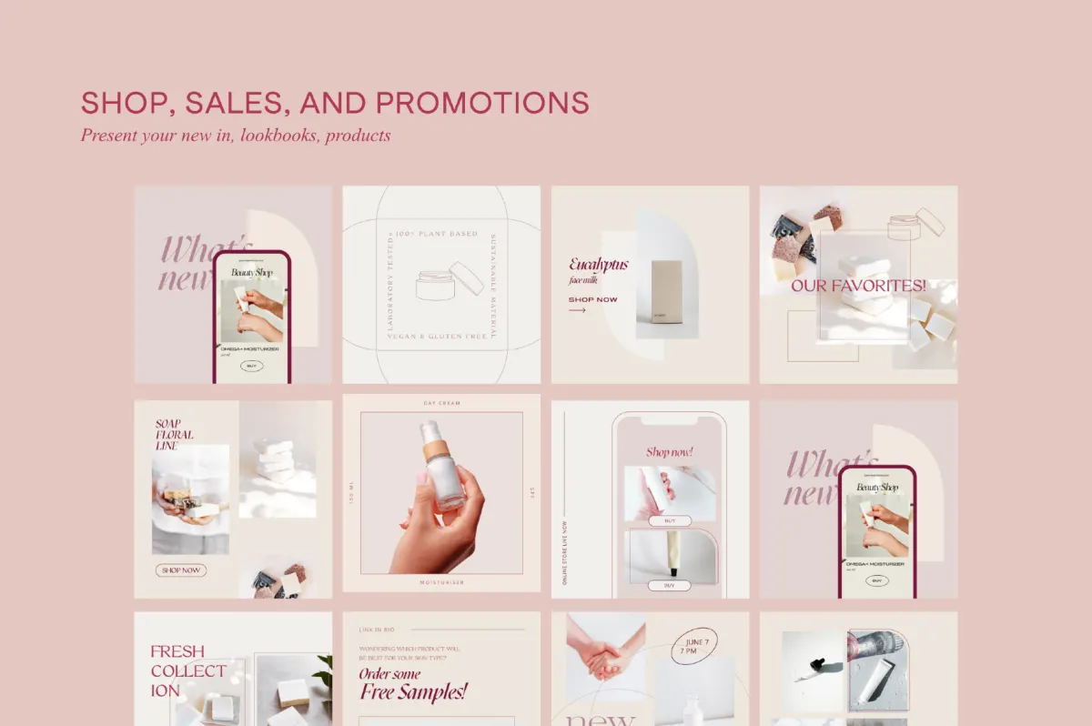 Wellness Social Media Kit CANVA PS
