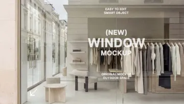Shopfront Window Sticker Mockup