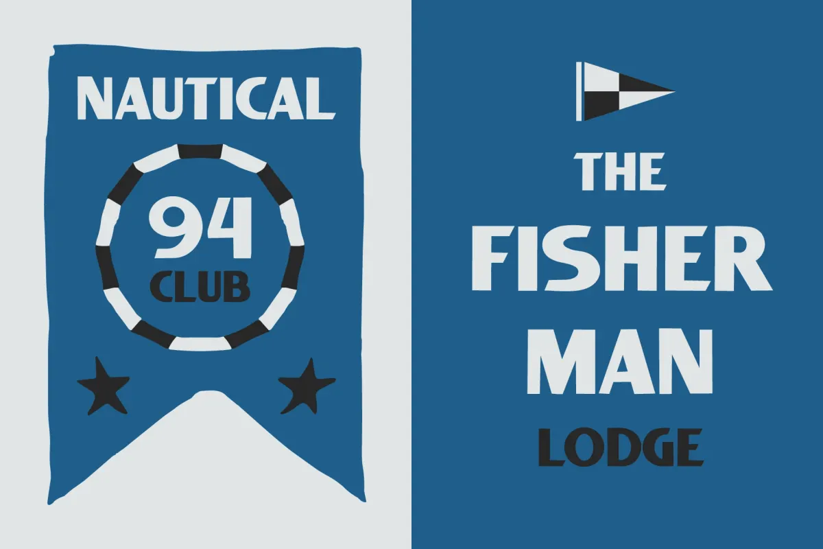 SFC Port Riser - Nautical Display Font