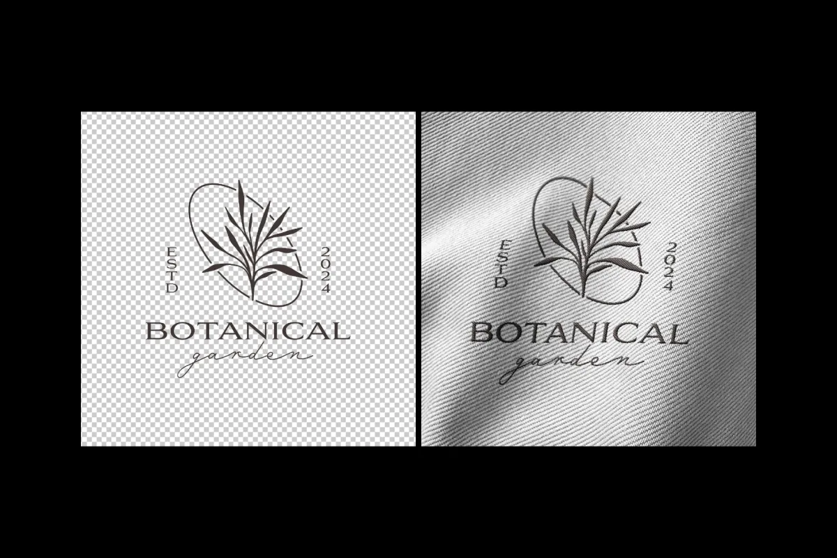 Stitching Embroidery Logo Mockup