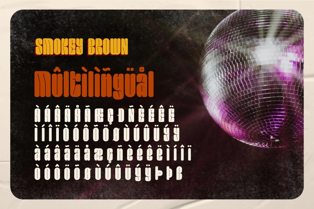 Smokey Brown - Funky Font