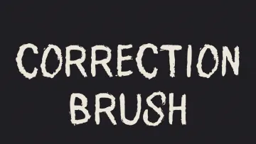 Correction Brush Font