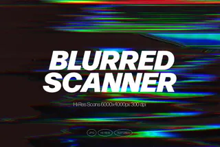 Blurred Glitch Overlay Collection
