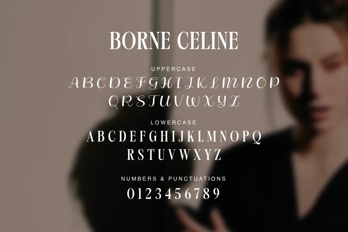 Borne Celine - Elegant Fashion Display Font