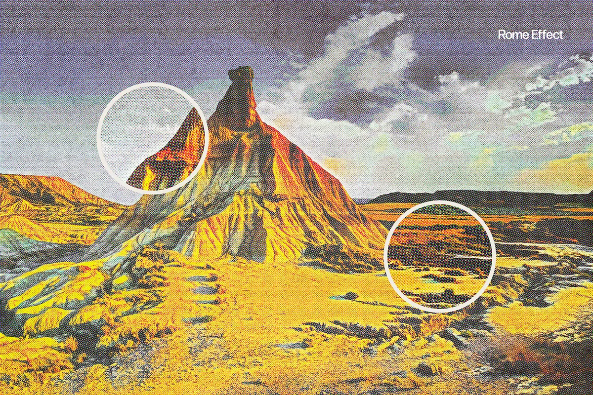 Vintage Postcard Photo Effect