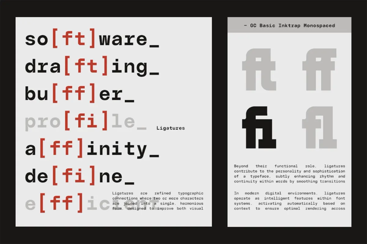 GC Basic Inktrap - Variable Monospace Font