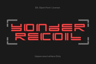 Yonder Recoil - Sci-Fi Font