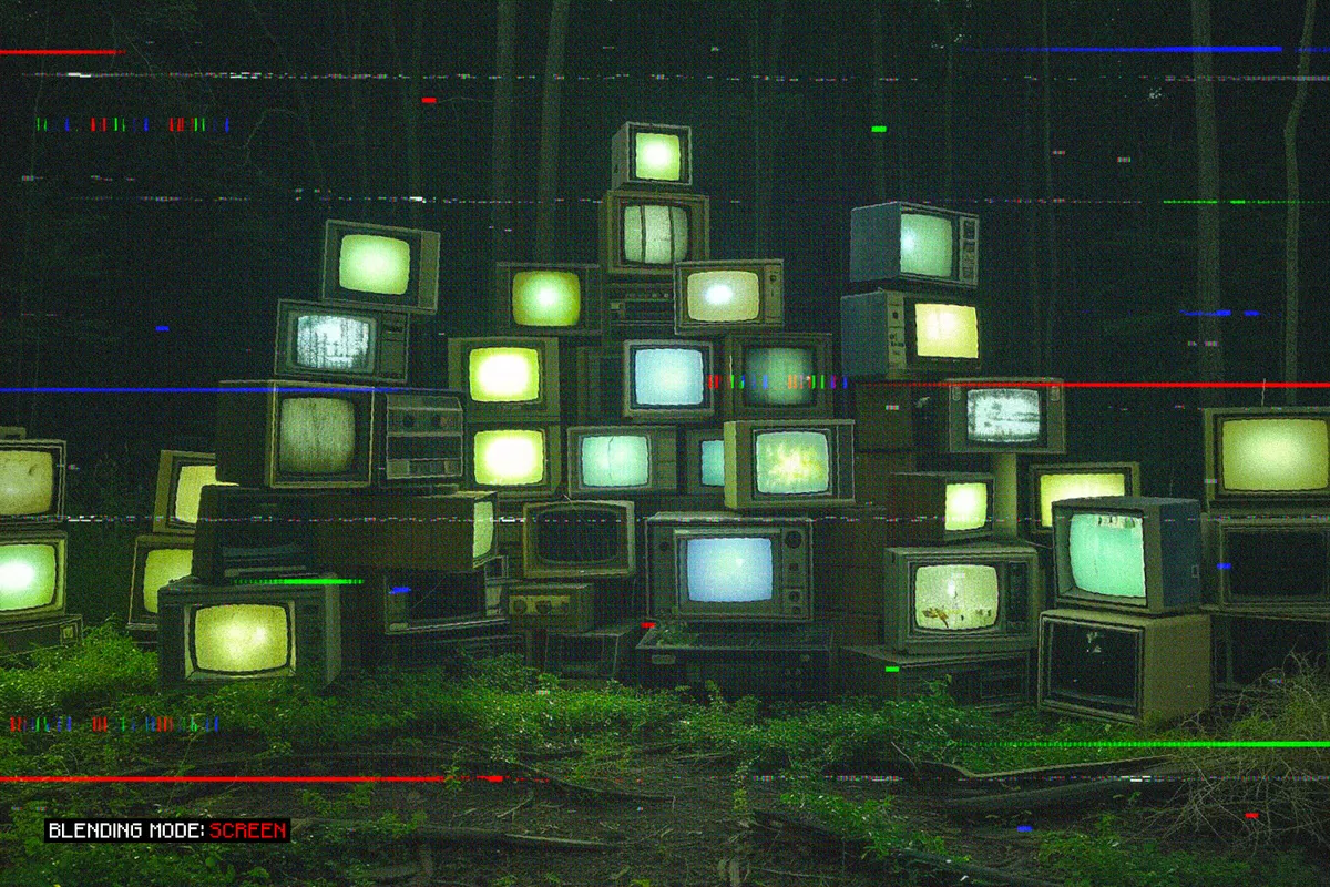 CRT Glitch Textures Collection