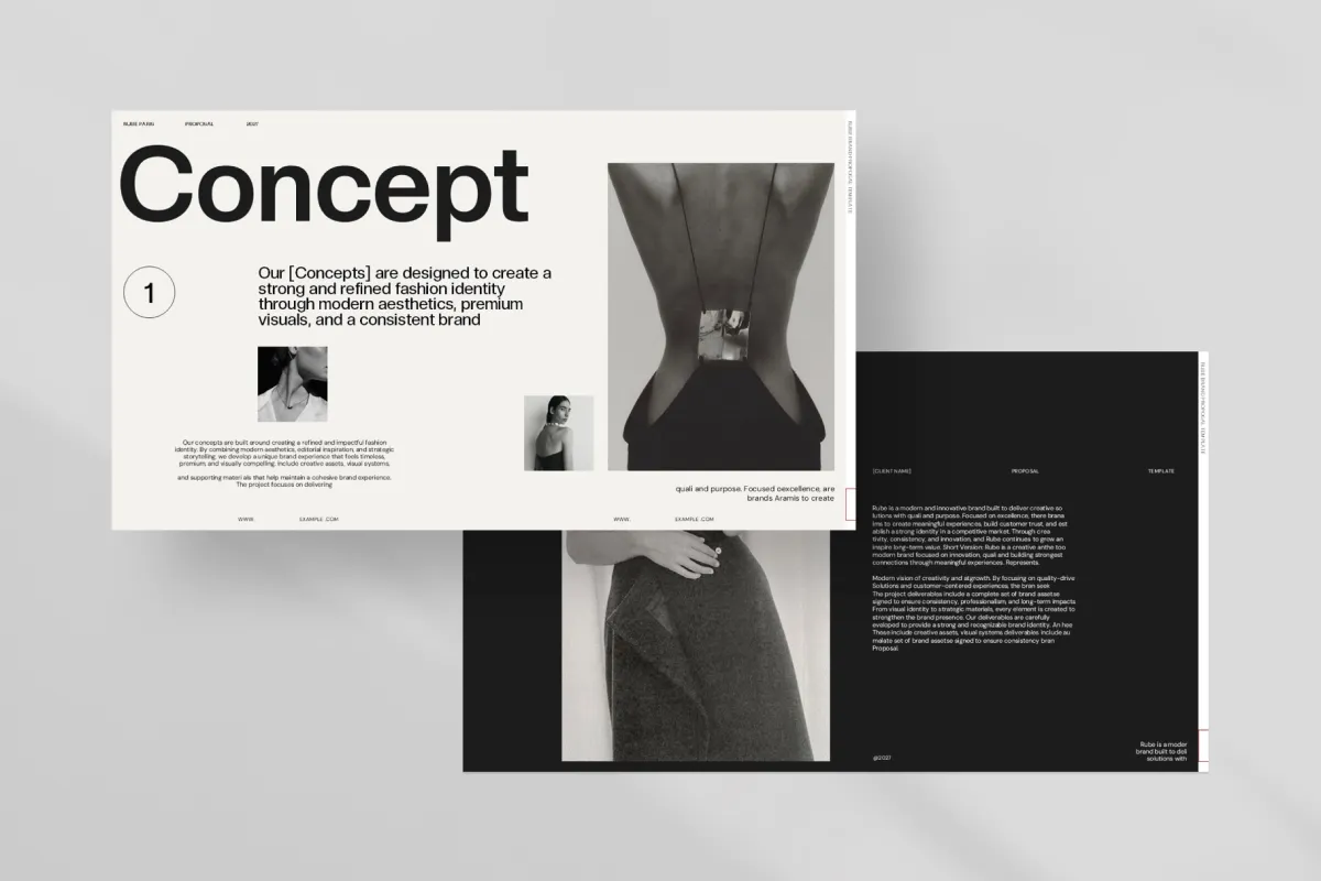 RUBE - Fashion Brand Proposal Template