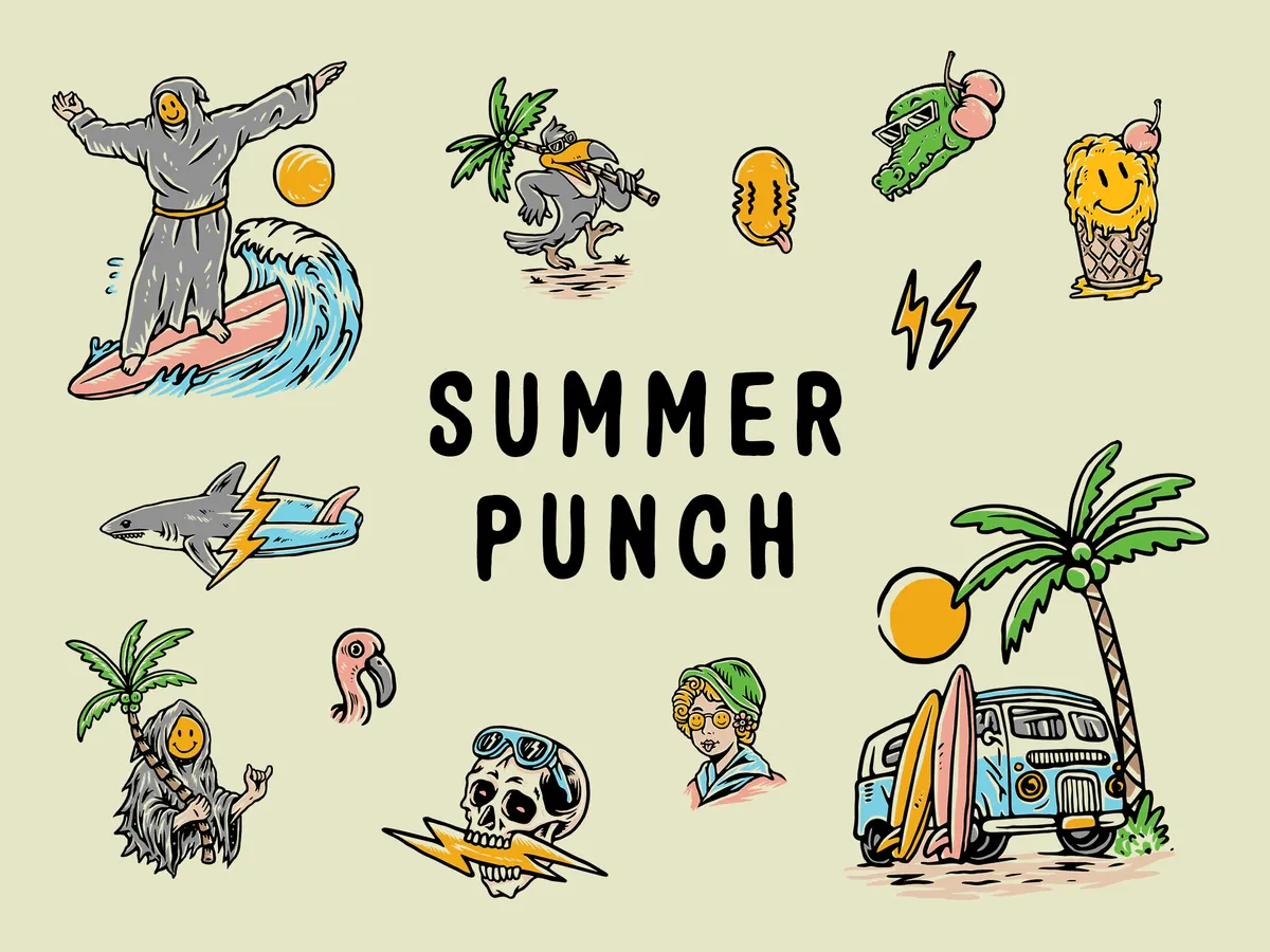 Summer Punch Illustrations