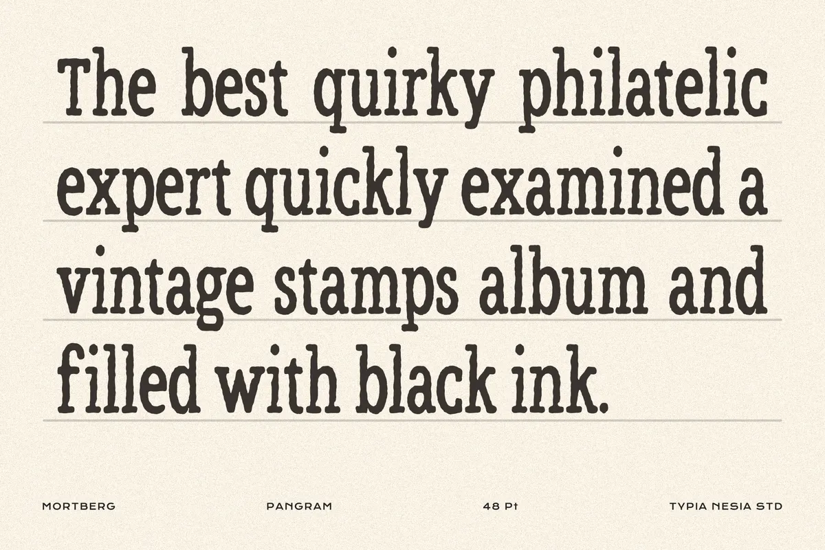 Mortberg - Rough Vintage Western Slab Serif
