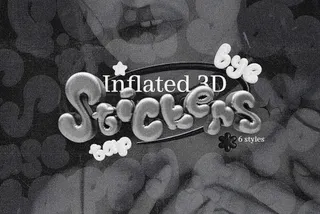 Inflated 3D Stickers