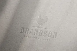 Letterpress Logo Mockup