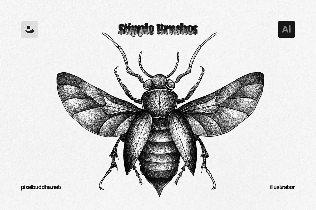 Stipple Illustrator Brushes