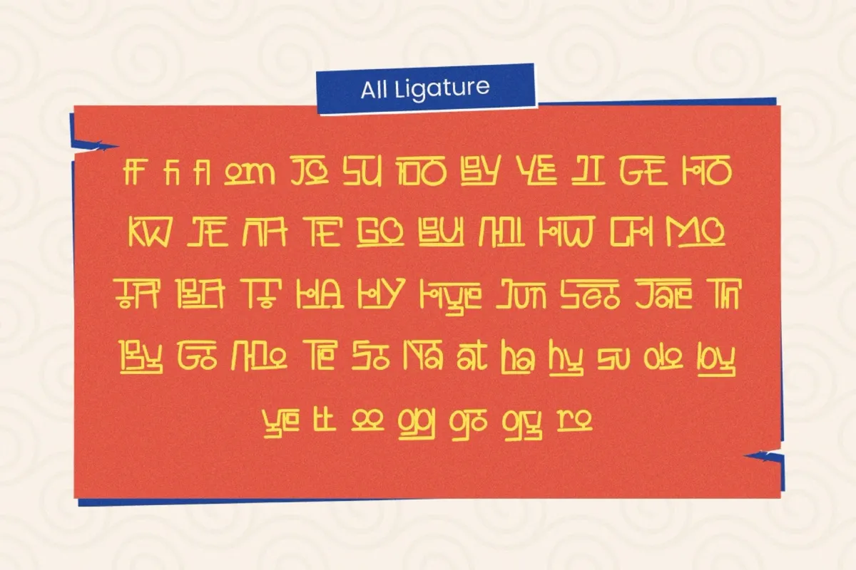 Goghuji - Korean-Style Hand Drawn Display Font