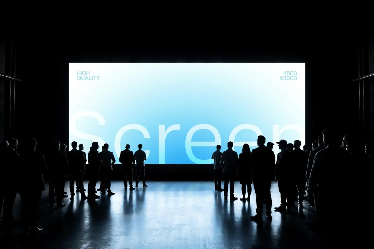 Event Hall 21:9 Screen Mockup