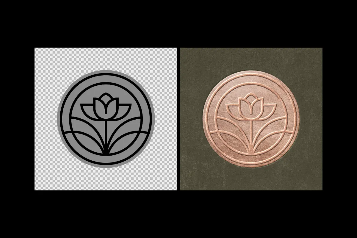 Foil Stamp Paper Mockup