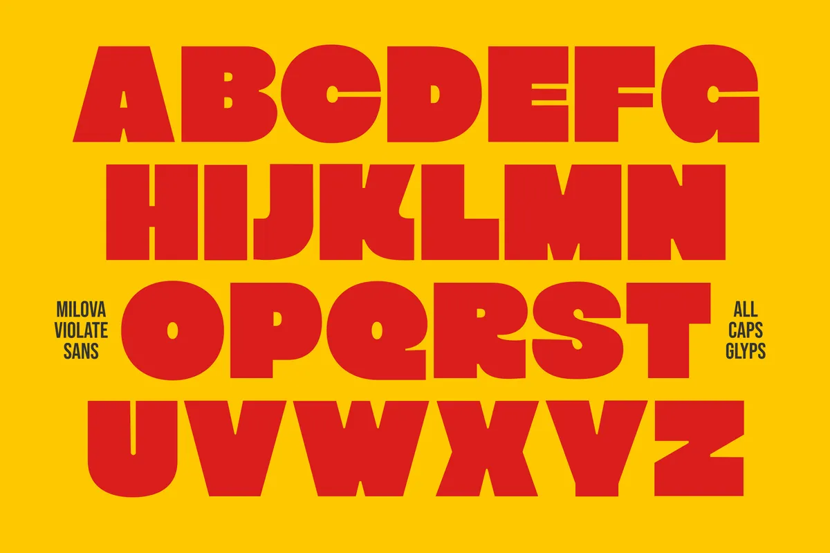 Milova Violatte - Bold Sans & Script Font Duo
