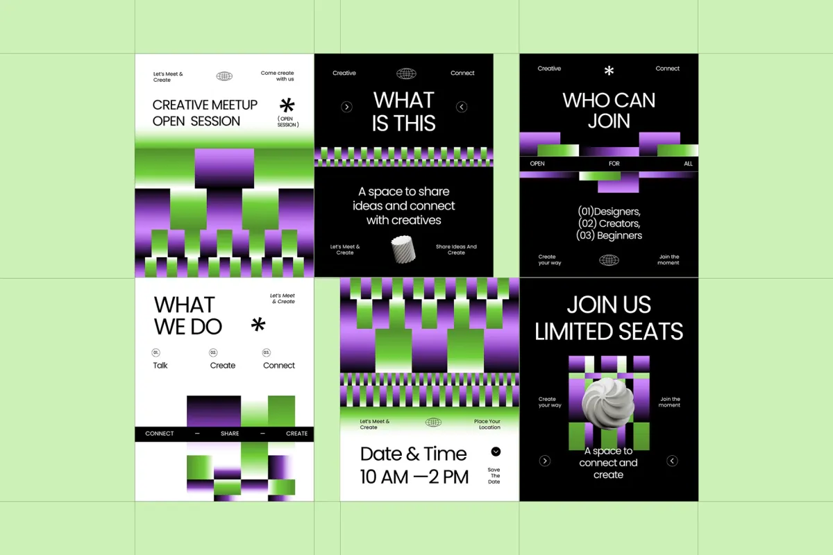 Event Promotion Instagram Pack - Affinity Template
