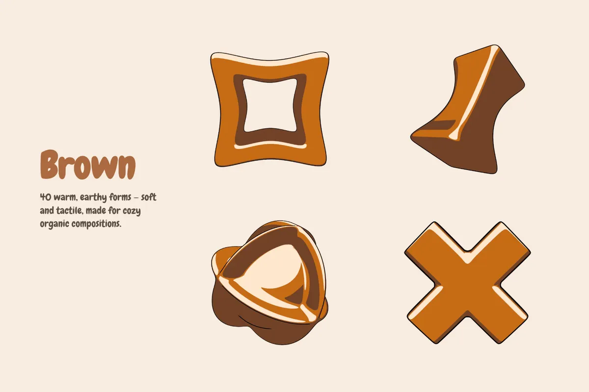 Toonforms - 120 Cel-shaded 3D Shapes