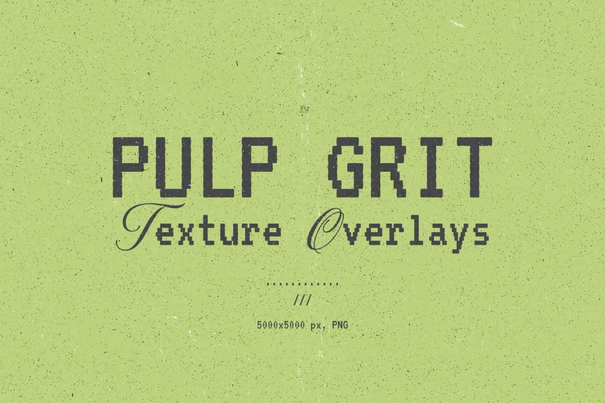 Pulp Grit Texture Overlays