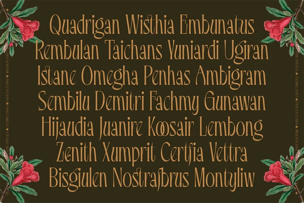 Wrigskan - Elegant Luxury Serif Typeface
