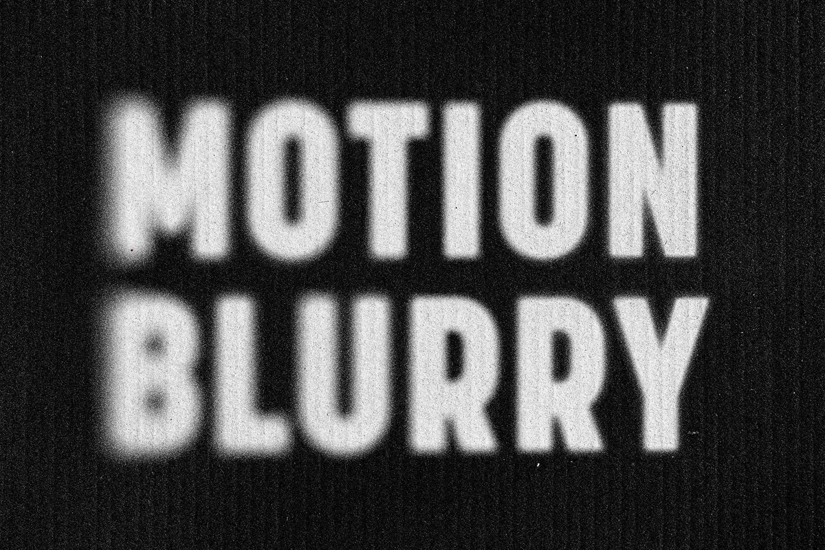 Side Blur Paper Text Effect