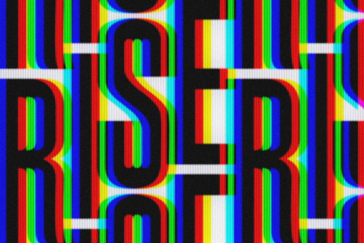 CRT Anaglyph Text Effect