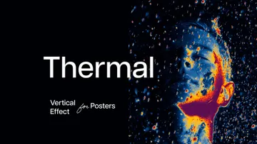 Heat Map Poster Photo Effect