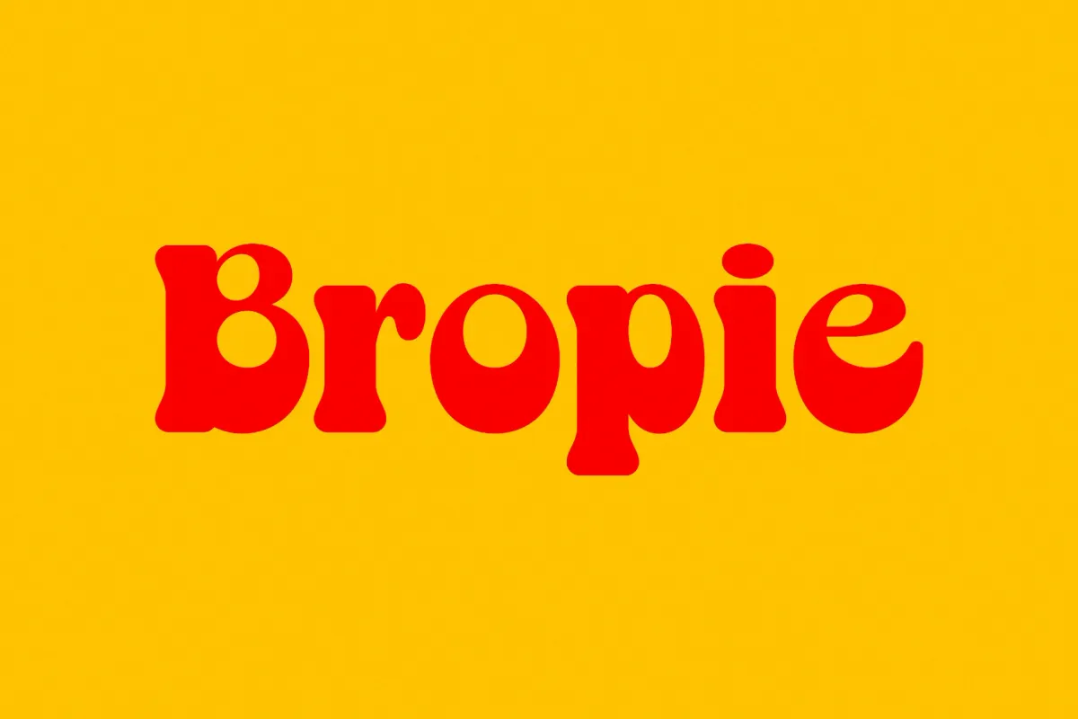 Bropie - Bold Groovy Display Font