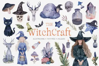 Witchcraft: Watercolor Graphics Collection