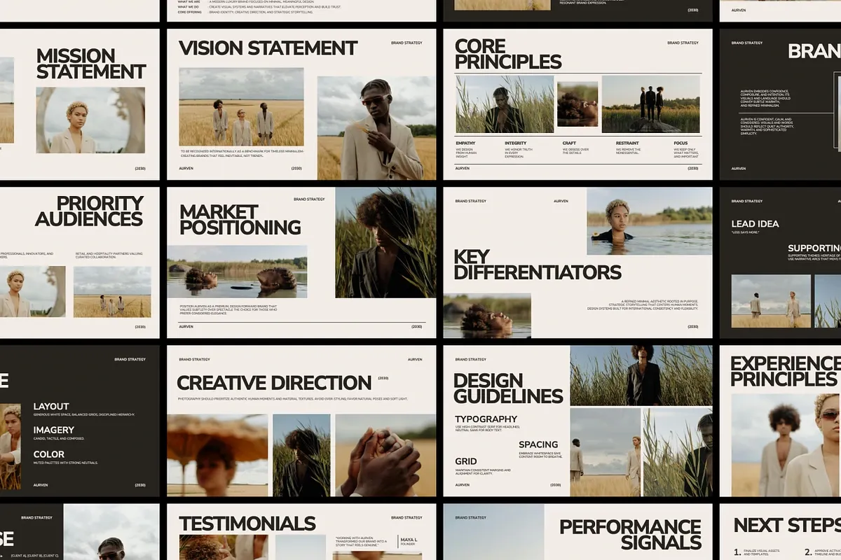 AURVEN - Brand Strategy Presentation