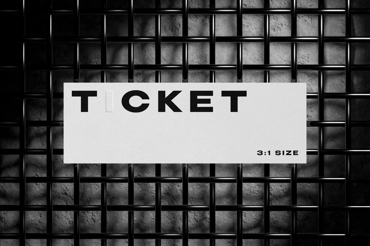 Industrial Ticket Card Mockup