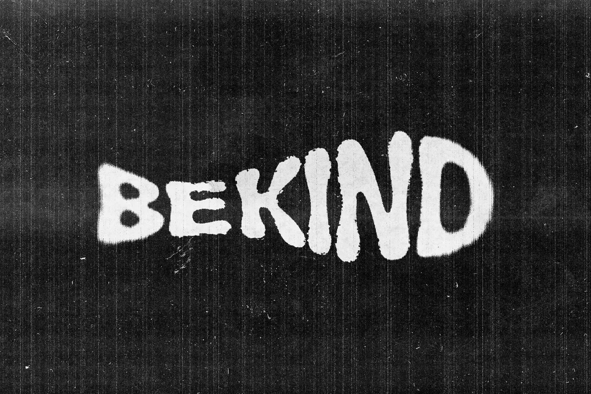 Inverted Blurred Scan Text Effect